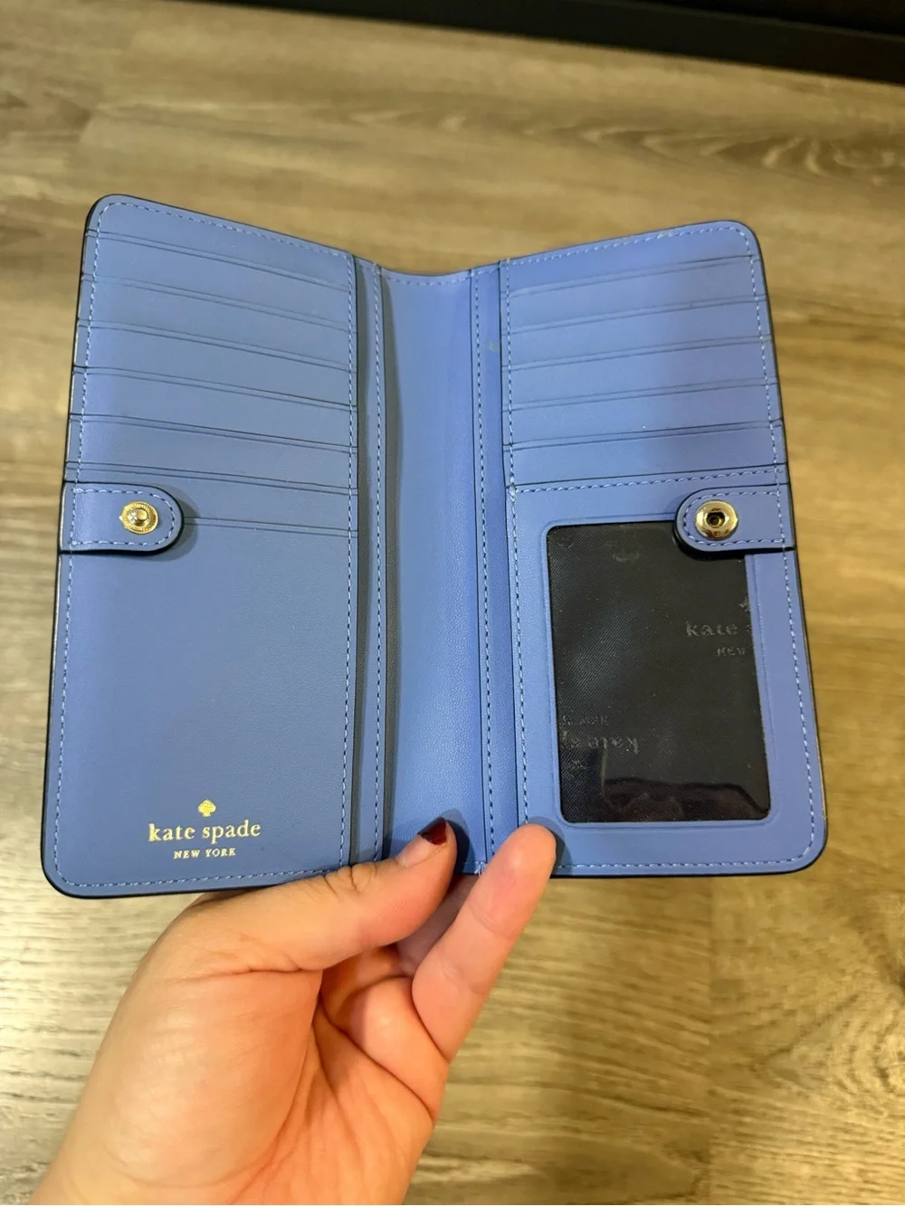 Kate Spade Staci Large Slim Bifold 3DButterfly Wallet Cream Multi